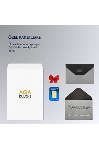 nadir külçe AgaKulche 1 gr 995 24 Ayar Altın