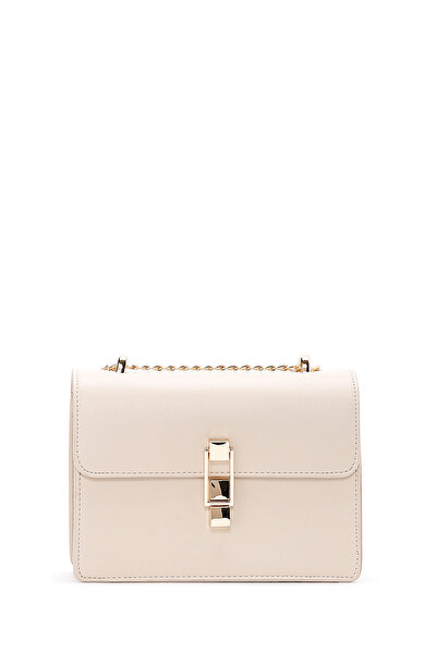 Derimod Women's Cream Long Chain Strap Mini Classic Crossbody Bag 25Sbd 271818