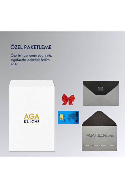 aga kulche 5 gr 995 24 Ayar Nadir Külçe Altın