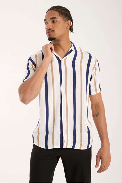 İLKCET MODA Çizligi Men's Oversize Shirt