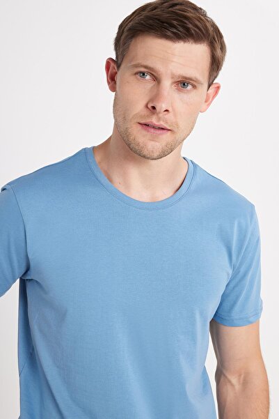 Tudors Μπλουζάκι Unisex Slim Fit Slim Fit 100% βαμβακερό μαλακό μπλουζάκι με λαιμόκοψη