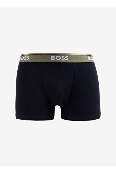 BOSS Haki Erkek Boxer Trunk 3P Power Design