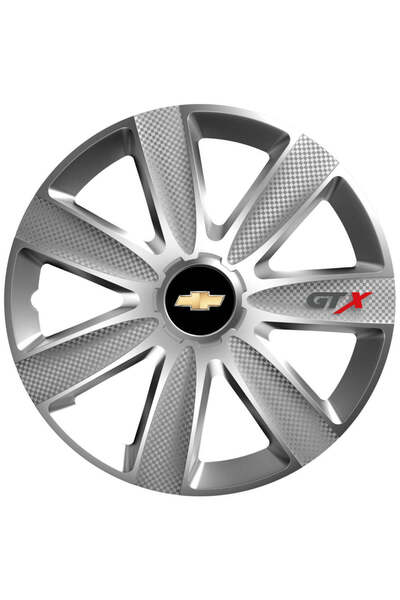 OEM Set de 4 capace de jantă GTX gri R16, pentru Chevrolet