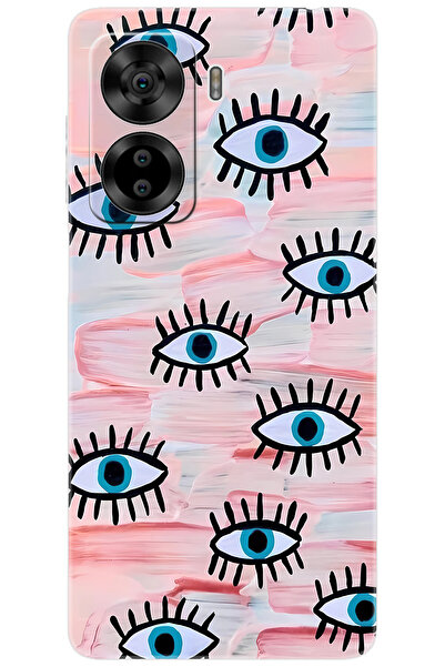 CASPER Via X40 / Via X45 Uyumlu Kılıf Desen Baskılı Silikon Nazarlık Gözler S...