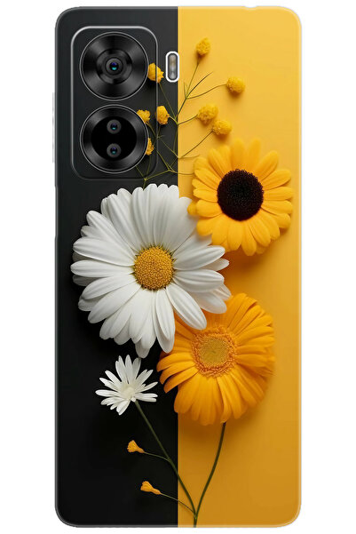 CASPER Via X40 / Via X45 Uyumlu Kılıf Desen Baskılı Silikon Papatya Serisi STK:737 CP-7BpoZBk