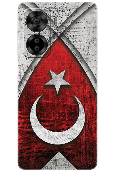 CASPER Via X40 / Via X45 Uyumlu Kılıf Desen Baskılı Silikon Türk Bayrağı Tasa...
