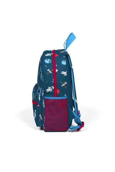 Coral High 23354 Kids Indigo Red Space Patterned Two-Sectioned Mini Nest Backpack