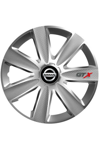 OEM Set de 4 capace de jantă GTX gri R16, pentru Nissan