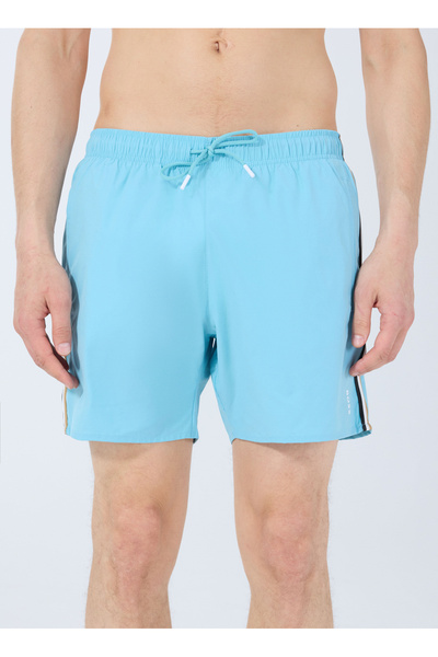 BOSS Mavi Erkek Şort Mayo Iconic