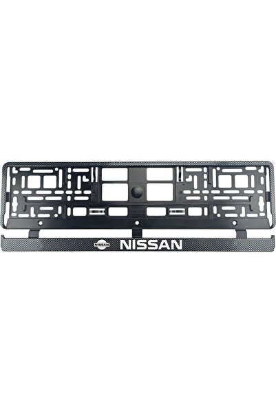 OEM Set 2 bucati, suport numar inmatriculare Carbon, Nissan