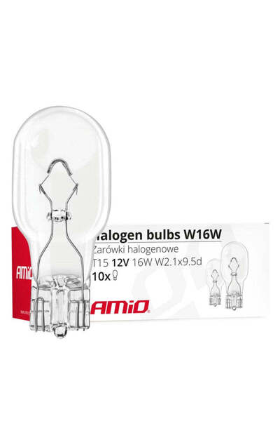 OEM Set de 10 becuri halogene W16W T15 16W W2.1x9.5d 12V (E4)