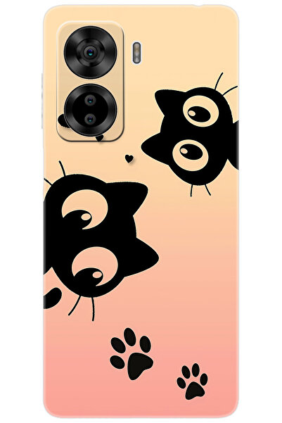 CASPER Via X40 / Via X45 Uyumlu Kılıf Desen Baskılı Silikon Kedi STK:626 CP-K...