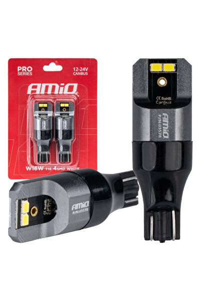 OEM Becuri LED CANBUS PRO T15 W16W 4x2016 SMD alb 12V 24V AMIO-03578