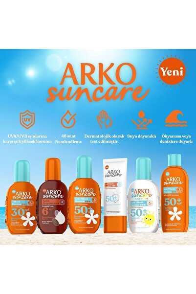 ARKO Suncare Çok Yüksek Koruma spf 50+ Koruyucu Losyon 200 ml