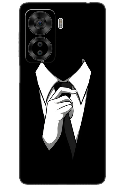 CASPER Via X40 / Via X45 Uyumlu Kılıf Desen Baskılı Silikon Gizemli Adam STK:611 CP-FNlmNKg