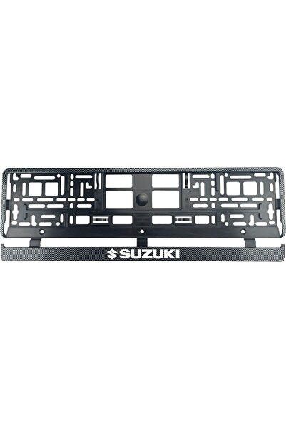 OEM Set 2 bucati, suport numar inmatriculare Carbon, Suzuki