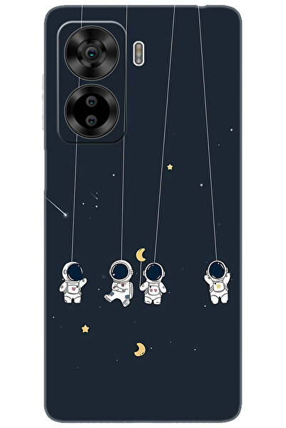 CASPER Via X40 / Via X45 Uyumlu Kılıf Desen Baskılı Silikon Astronot STK:663 CP-GSdgAff