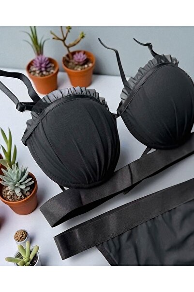 Lunary Sattens Supported oyster μοντέλο Lace Underwire Bra Panty Set - Γυναικεία εσώρουχα