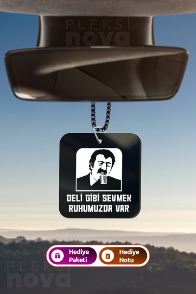 Pleksinova Müslüm Gürses Deli Gibi Sevmek Ruhumuzda Var Yazılı Araba Süsü Dik...