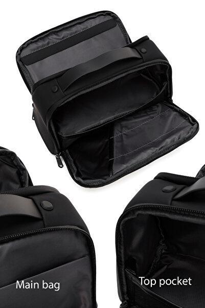 Derimod Men's Black Handbag - D-Pack 24SBD30056F