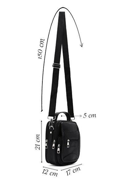 Derimod Men's Black Crossbody Bag 21Wbd3503Ft