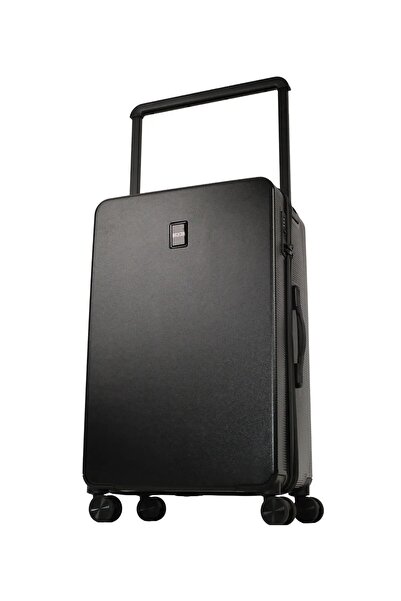 GROUND Jade Kabin Boy Valiz Geniş Çekçekli – Siyah - 10670