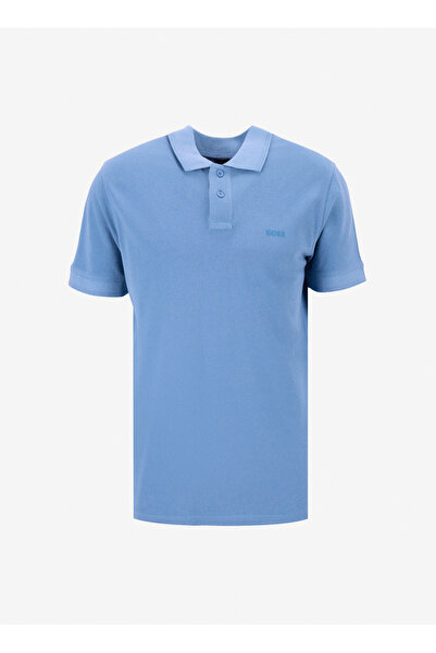 BOSS Mavi Erkek Polo T-Shirt Prime