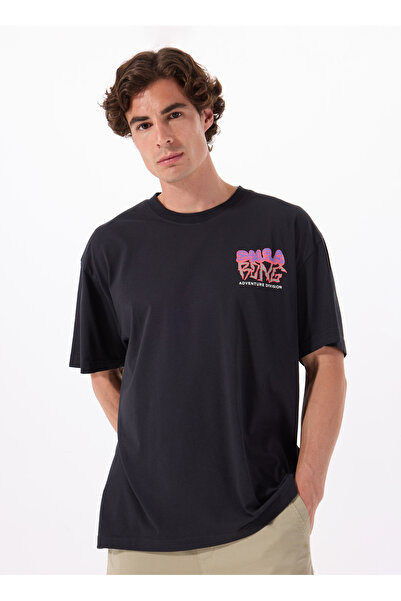 BİLLABONG Billabong BUILT TO LAST OG ADIV SS 24A501546 Siyah Bisiklet Yaka Re...