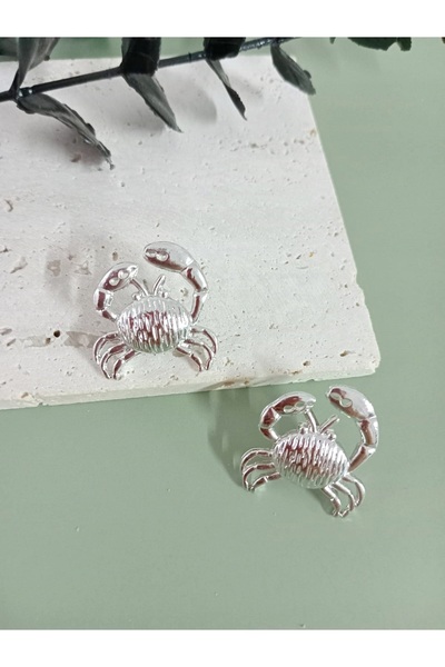 mos&more Silver Crab Light Earrings
