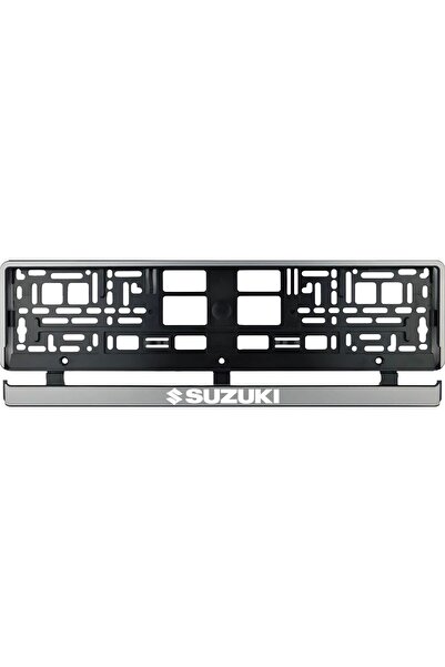 OEM Set 2 bucati, suport numar inmatriculare argintiu Suzuki
