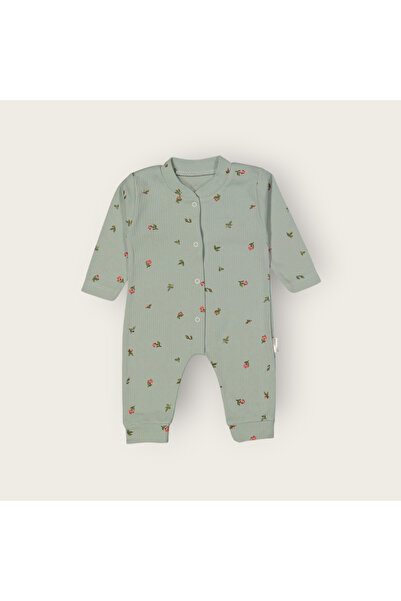 Nayinom Baby Girl Cotton Newborn 3/9 Months Tulip Cuffed Jumpsuit