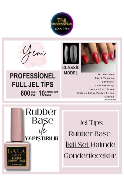 tnl professional Tnl Exxtra Jel Tips Klasik Model Rubber Base Set Yeni Nesil ...