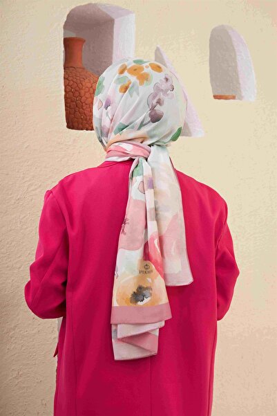 İpekhan Comfort Flowers Shawl Carnation 3027-07