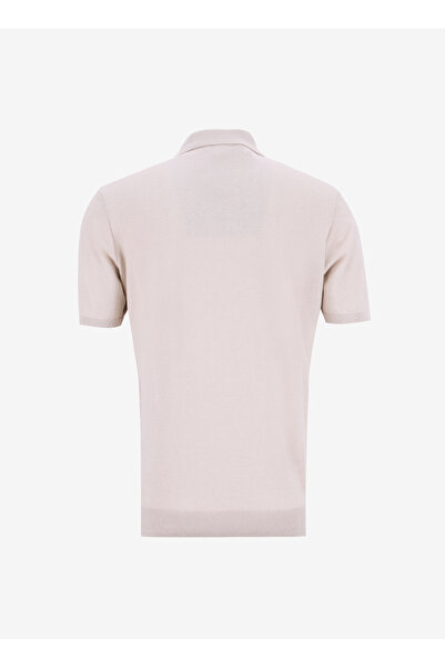 Fabrika Polo Yaka Basic Düz Taş Erkek Kazak F5SM-KZK 2091