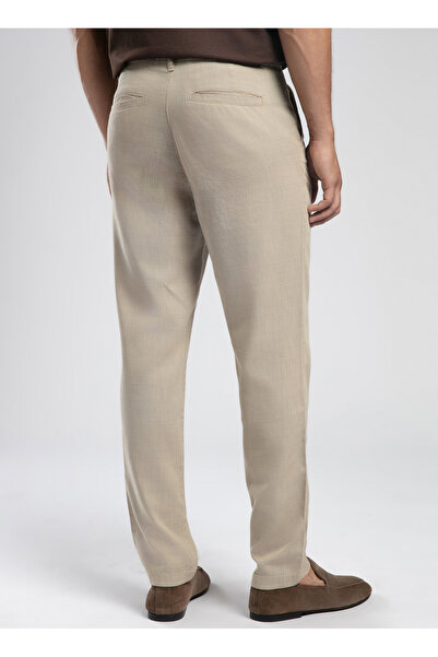 Lee Cooper Regular Waist Regular Tapered Beige Men's Chino Trousers 252 Lcm 221006 Zarse 2 Beige