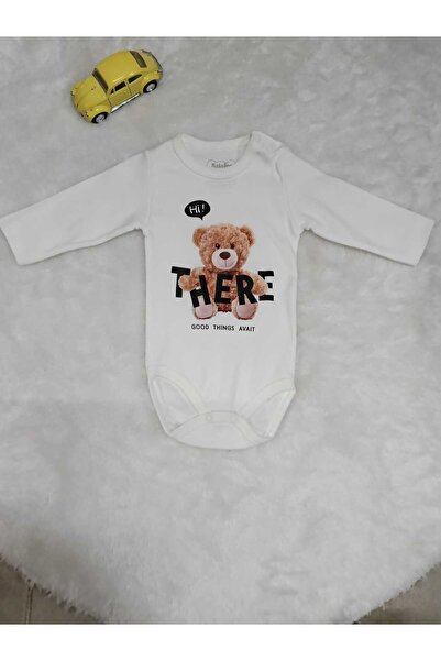 Babytoo ملابس داخلية للأطفال الذكور من ماي فريندز بنمط الدب مع أزرار كبس