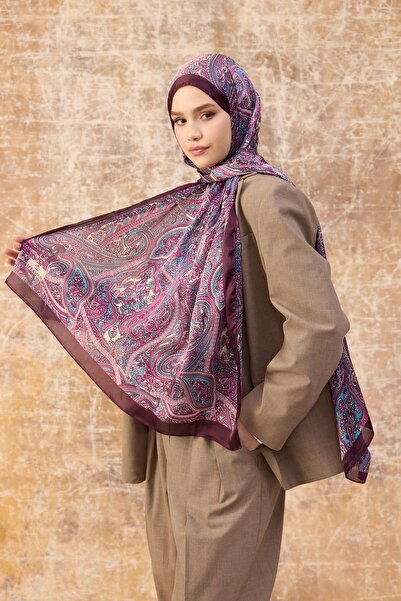 İpekhan Φούξια ινδικό σάλι βουάλ - 5003-13