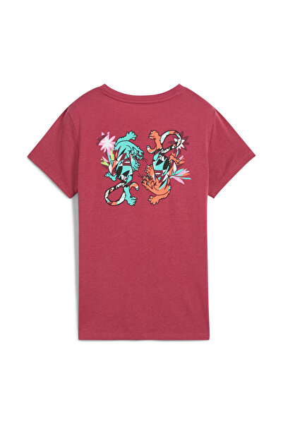 Puma 52655917 Graphics Train Concept Tee White Round Neck Regular Fit Plain Women's T-Shirt