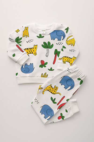 OEM طقم بيجامة للأطفال بنقشة حيوانات