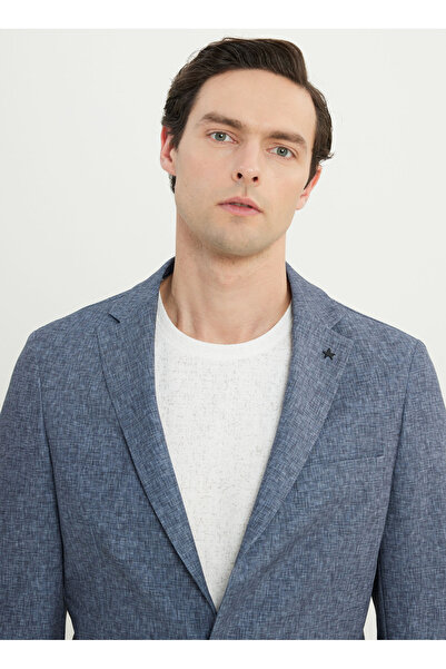 ALTINYILDIZ CLASSICS Six-Star Classics Tie-Up Waist Slim Fit Navy Blue Men's Suit Ace030252247_Lac