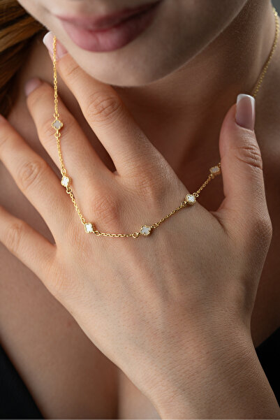 Silvano Jewelry 925 Ayar Gümüş Yonca Y Kolye