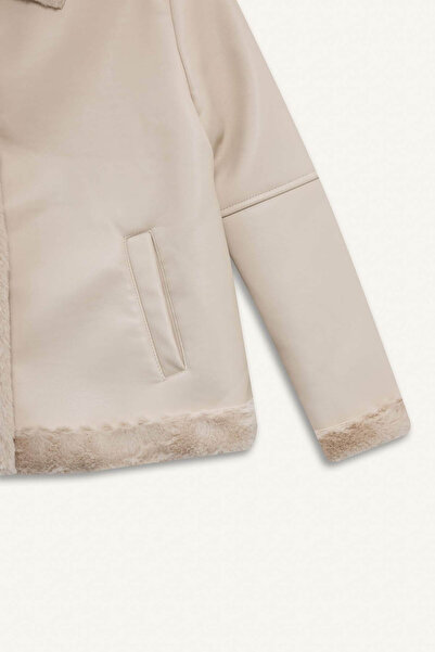 DeFacto Beige Girl's Coat E7963A8/Bg360