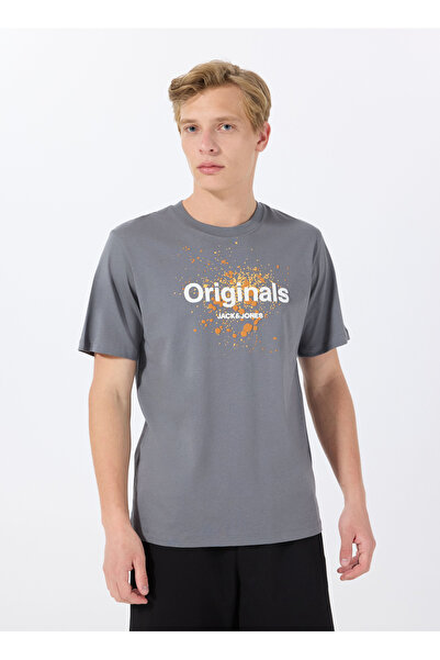 Jack & Jones Crew Neck Smoked Men's T-Shirt 12288515_Jorsplash Tee Ss Crew Neck