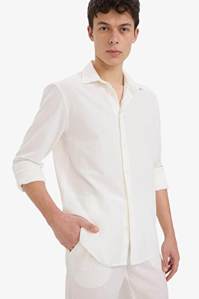 DeFacto Ecru Men's Shirt E7741Ax/Er105