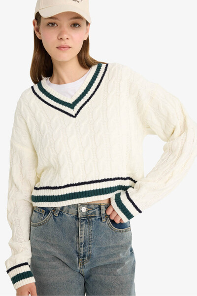 DeFacto Ecru Women's Sweater C7321Ax/Er103