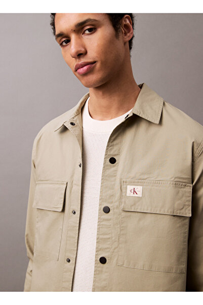 Calvin Klein Jeans Kum Erkek Gömlek J30J327584PCZ CARGO COTTON RIPSTOP