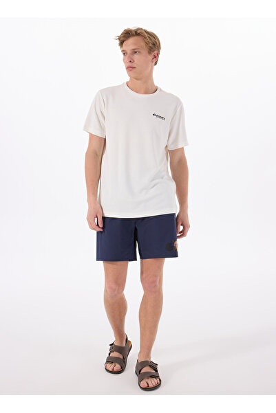 Discovery Expedition D5SM-MY 3403 Lacivert Baskılı Erkek Şort Mayo