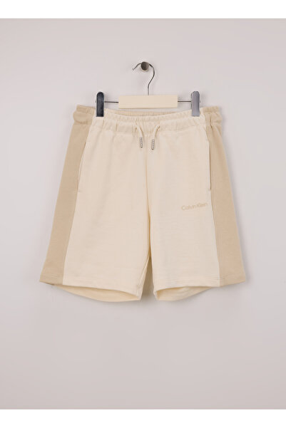 Calvin Klein Elastické šortky do pasu Relaxed Šedé Chlapecké šortky IB0IB02433PD1