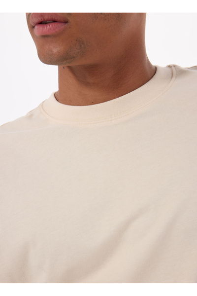 lumberjack Ανδρικό κοντομάνικο μπλουζάκι Mb Ros 11hs113 5fx Beige