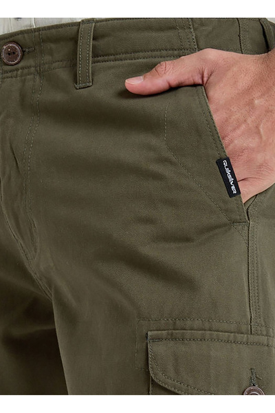 Quiksilver EQYWS03881 CRUCIAL BATTLE CARGO Yeşil Standart Fit Erkek Şort